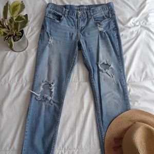 Ripped Boyfriend Jeans